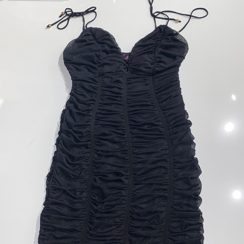 Fiestar Ruched Mini Cocktail Dress